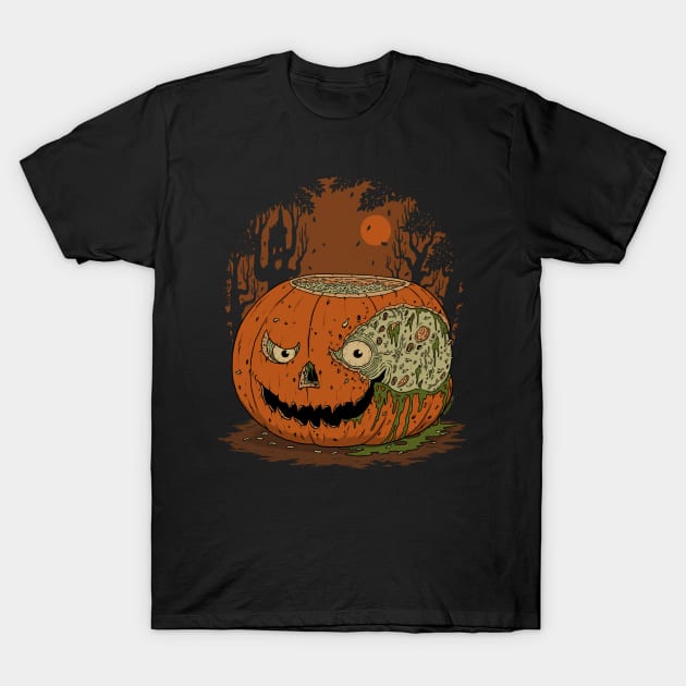 Rotting Pumpkin T-Shirt by pigboom